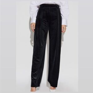 Zara Black Velvet Women's Trousers